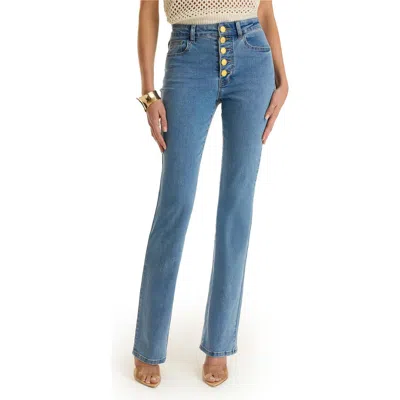 The Noli Shop Aubrey Bootcut Jean In Blue