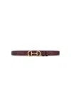 The Noli Shop Bettie Belt - Merlot In Brown