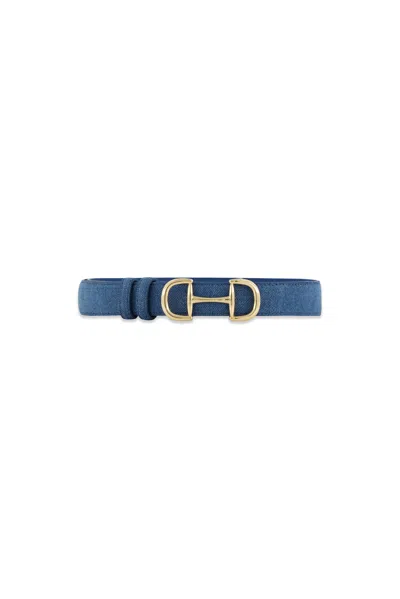 The Noli Shop Bettie Belt - Denim In Blue