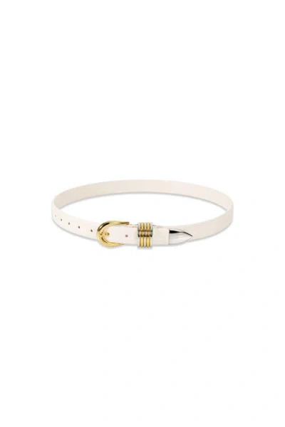 The Noli Shop Blair Belt In White