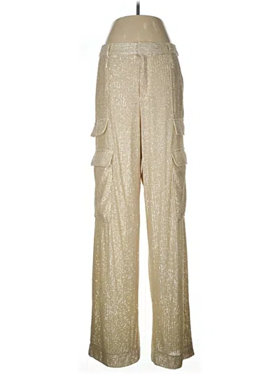 The Noli Shop Cargo Pants In Gold