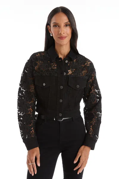 The Noli Shop Celeste Jean Jacket - Black