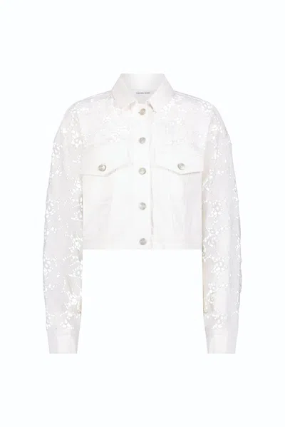 The Noli Shop Celeste Jean Jacket - White
