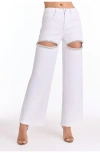 The Noli Shop Ivanka Crystal Jean In White
