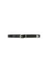 The Noli Shop Jamie Belt - Black/silver In Black