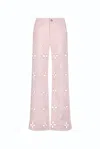 The Noli Shop Kaia Pearl High Rise Jean - Blush In Pink