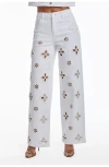 The Noli Shop Kaia Pearl High Rise Jean Petite In White
