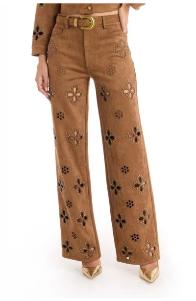 THE NOLI SHOP THE NOLI SHOP KAIA SUEDE HIGH RISE JEAN