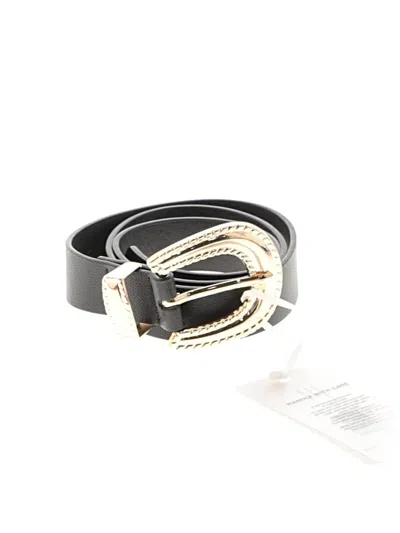 Pre-owned The Noli Shop Leather Belt In Black