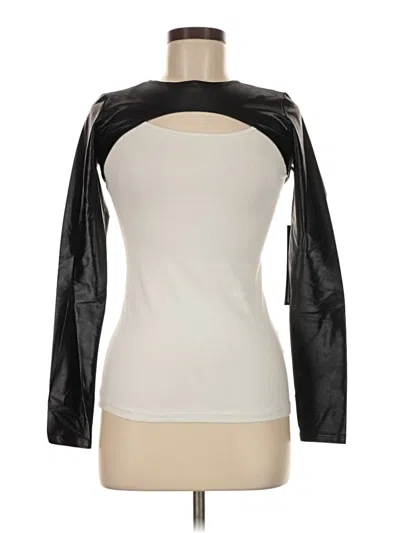 The Noli Shop Long Sleeve Top Black Keyhole Neckline Tops