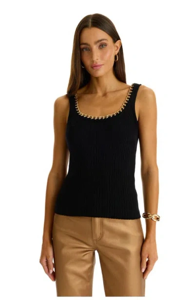 The Noli Shop Millie Knit Tank In Black
