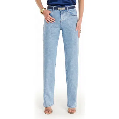 The Noli Shop Ren Cropped Cuff Jean In Blue
