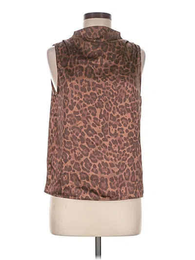Pre-owned The Noli Shop Sleeveless Blouse In Brown