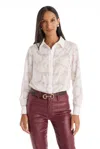 The Noli Shop Stelle Button Up In White