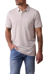 The Normal Brand Active Puremeso Everyday Pocket Polo In Stone