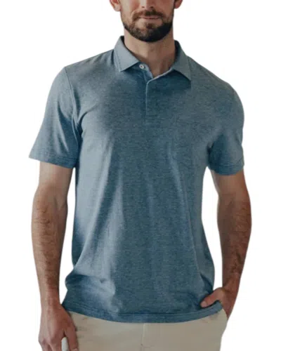 The Normal Brand Active Puremeso Everyday Polo Shirt In Lake Blue