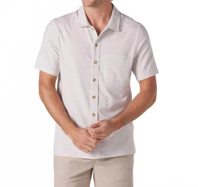 THE NORMAL BRAND ACTIVE PUREMESO EVERYDAY POLO SHIRT IN STONE