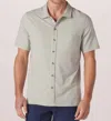 The Normal Brand Puremeso Solid Short Sleeve Knit Button-up Shirt In Multi