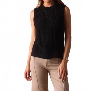 The Normal Brand Adelaide Knit Hi-neck Tank In Black