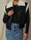 The Normal Brand Adrian Vest In Black/khaki In Multi