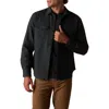The Normal Brand Big Jake Cotton Blend Button-up Shirt Jacket In Black