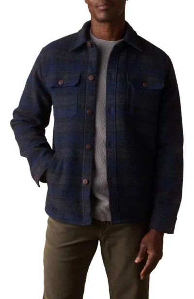 The Normal Brand Brightside Flannel Lined Workwear Jacket In Blue