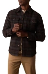 The Normal Brand Brightside Flannel Lined Workwear Jacket In Brown