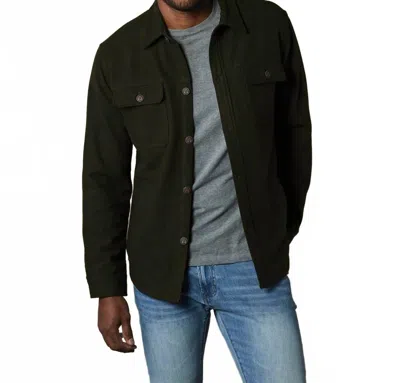 The Normal Brand Brightside Flannel Lined Workwear Jacket In Green