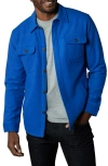 The Normal Brand Brisghtside Flannel Lined Workwear Jacket In Cobalt