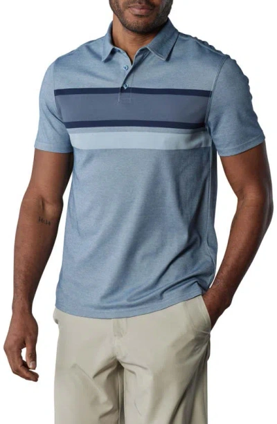 The Normal Brand Chip Piqué Polo In Blue
