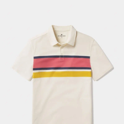 The Normal Brand Chip Pique Polo T-shirt In White