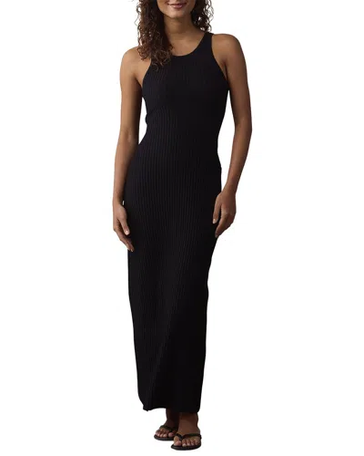 The Normal Brand Claire Knit Maxi Dress In Black