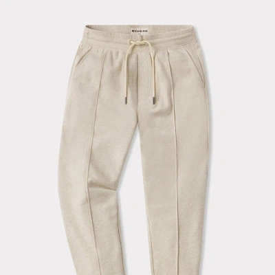The Normal Brand Cole Terry Pintuck Jogger In White