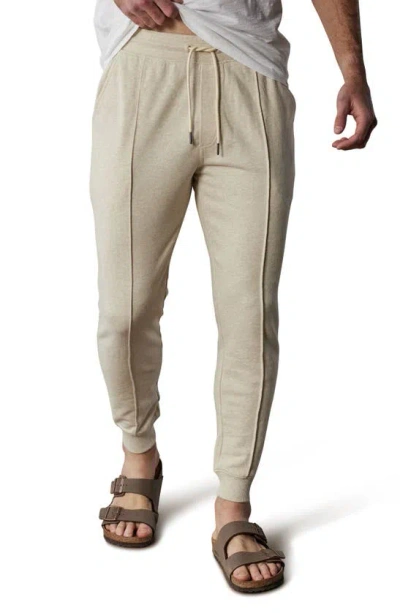 The Normal Brand Cole Terry Pintuck Joggers In Oatmeal