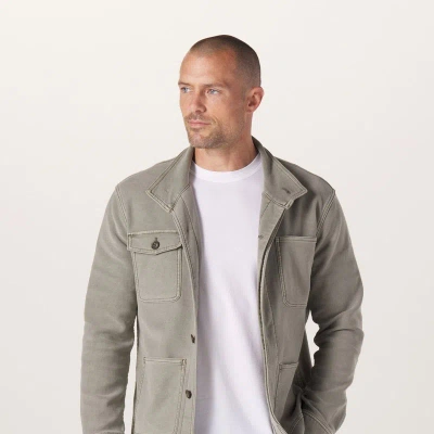 The Normal Brand Comfort Terry Chore Coat In Green
