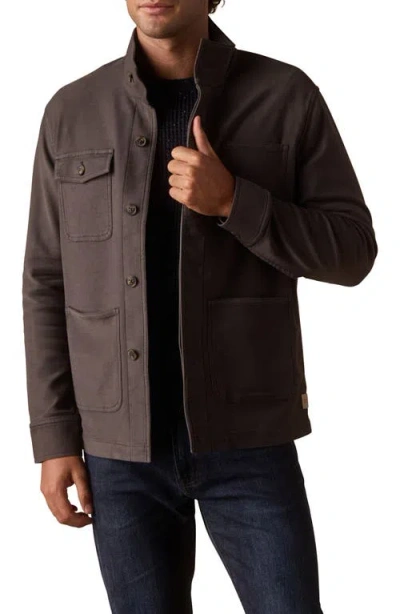 The Normal Brand Comfort Terry Cloth Chore Coat In Brown