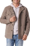 The Normal Brand Comfort Terry Cloth Chore Coat In Taupe