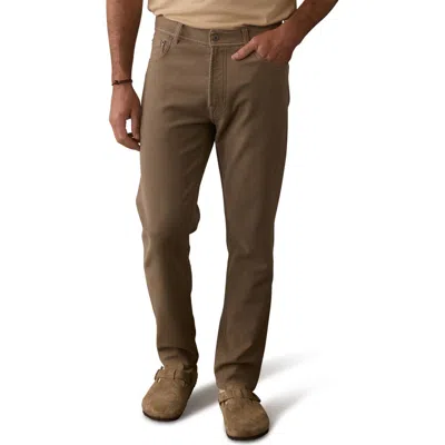 The Normal Brand Comfort Terry Straight Leg Pants In Brown
