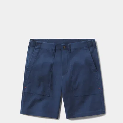 The Normal Brand Comfort Terry Utility Short In Blue