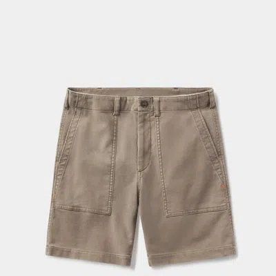 The Normal Brand Comfort Terry Utility Short In Brown
