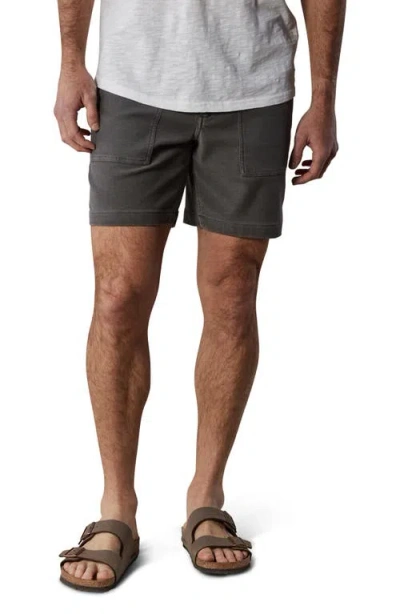 The Normal Brand Comfort Terry Utility Shorts In Black