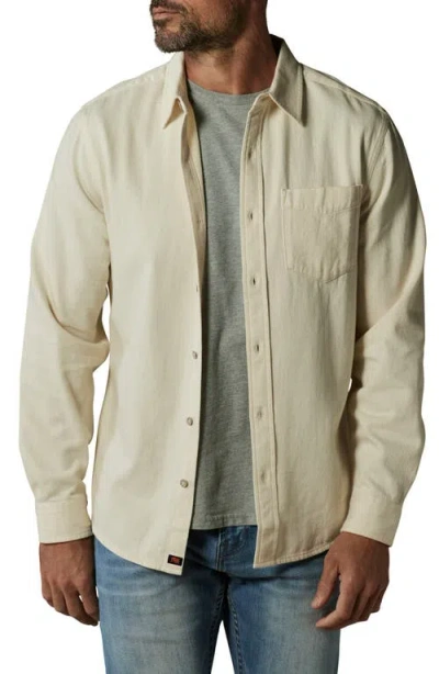 The Normal Brand Denim Button-up Shirt In Ecru