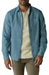 The Normal Brand Denim Button-up Shirt In Light Wash