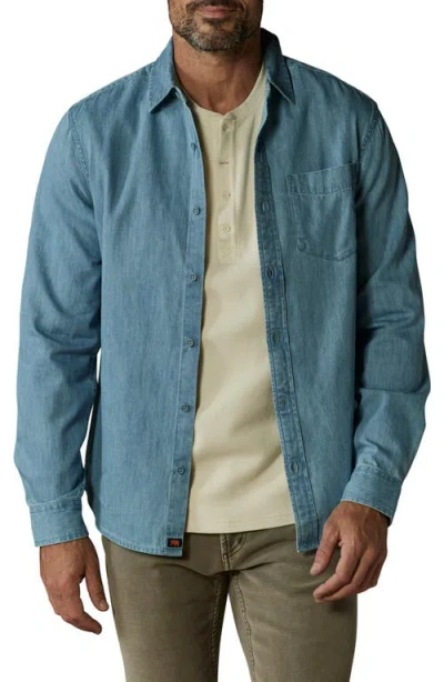 The Normal Brand Denim Button-up Shirt In Light Wash
