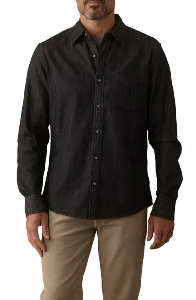The Normal Brand Denim Button-up Shirt In Brown