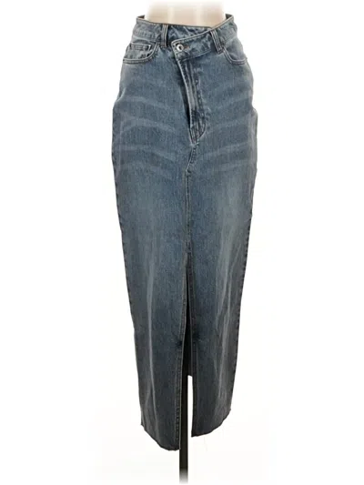 Pre-owned The Normal Brand Denim Skirt In Blue