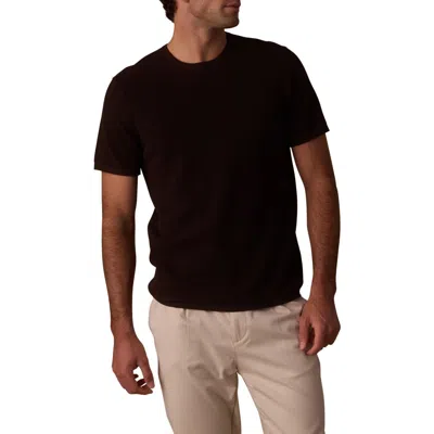 The Normal Brand Driftknit Short Sleeve Sweater In Brown