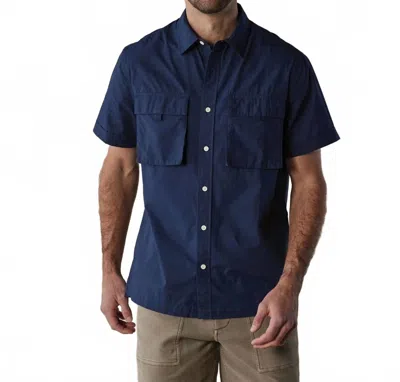 The Normal Brand Expedition Classic Shirt In Summer Navy In Blue