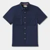 The Normal Brand Expedition Shirt In Summer Navy