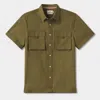 The Normal Brand Expedition Shirt In Pine Needle